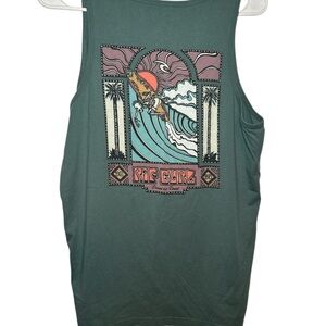 Rip Curl Green Graphic Tank Top